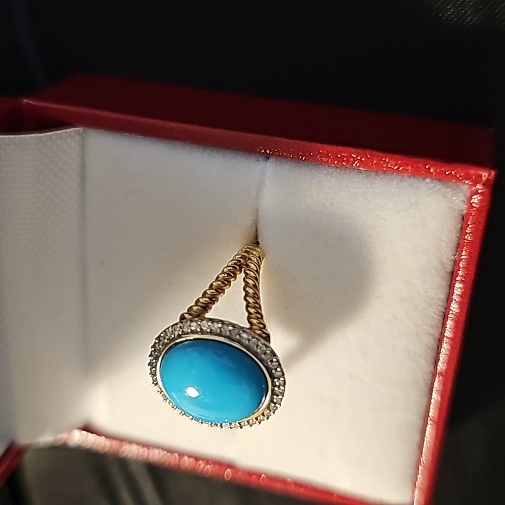 Oval Turquoise Ring - image 3